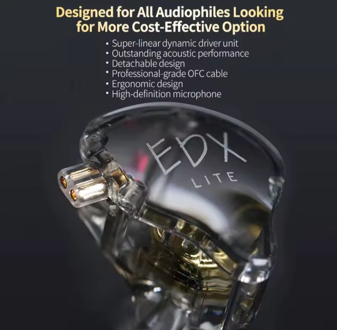 Fone KZ EDX Lite Hi-Fi - Novo e Lacrado 🎧 - Imagem 2